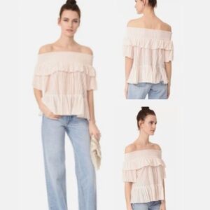 Ulla Johnson Cotton Kasia Ruffle Blouse | 2